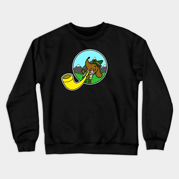 Horn Dog Crewneck Sweatshirt by Darkagnt210